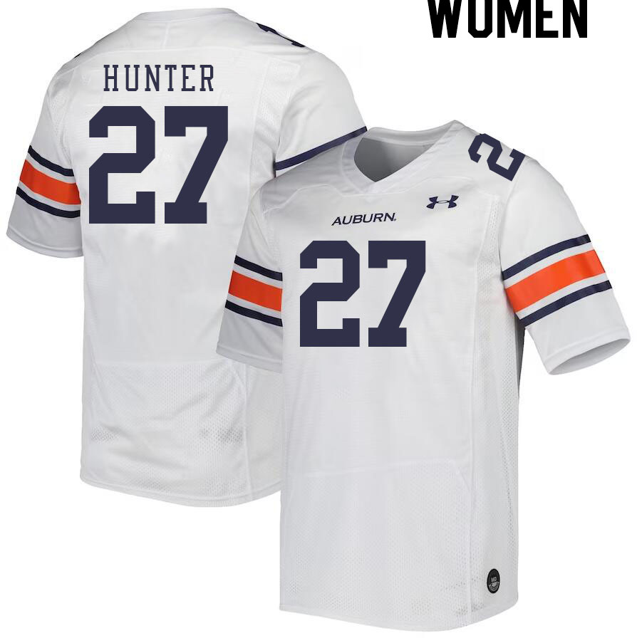 Women's Auburn Tigers #27 Jarquez Hunter White 2023 College Stitched Football Jersey